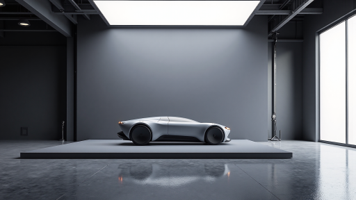 汽车品牌形象项目展示,包含现代汽车设计元素和企业标识材料,干净的白色背景