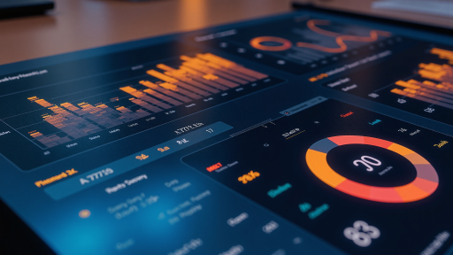 汽车销售数字平台界面,显示分析数据和车辆列表,现代化用户界面设计